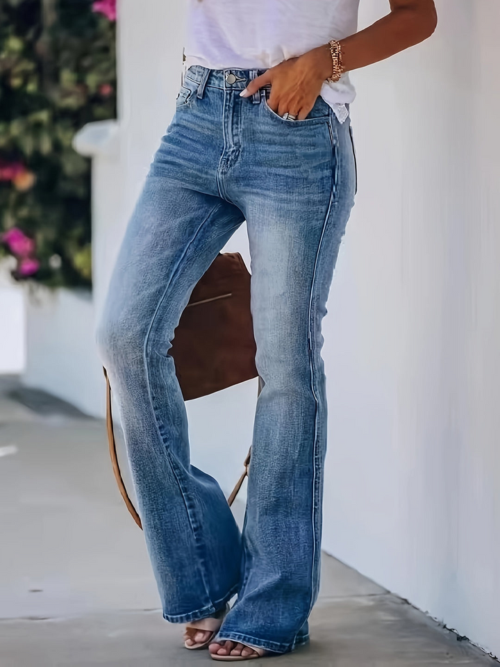 W&W Mode | Damen High Waist Flared Jeans Jeans Für Damen