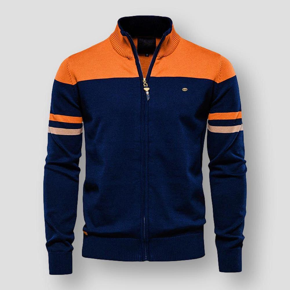 WW | Retro Herrenweste Mit Geripptem Kragen Luxuriöser Stil