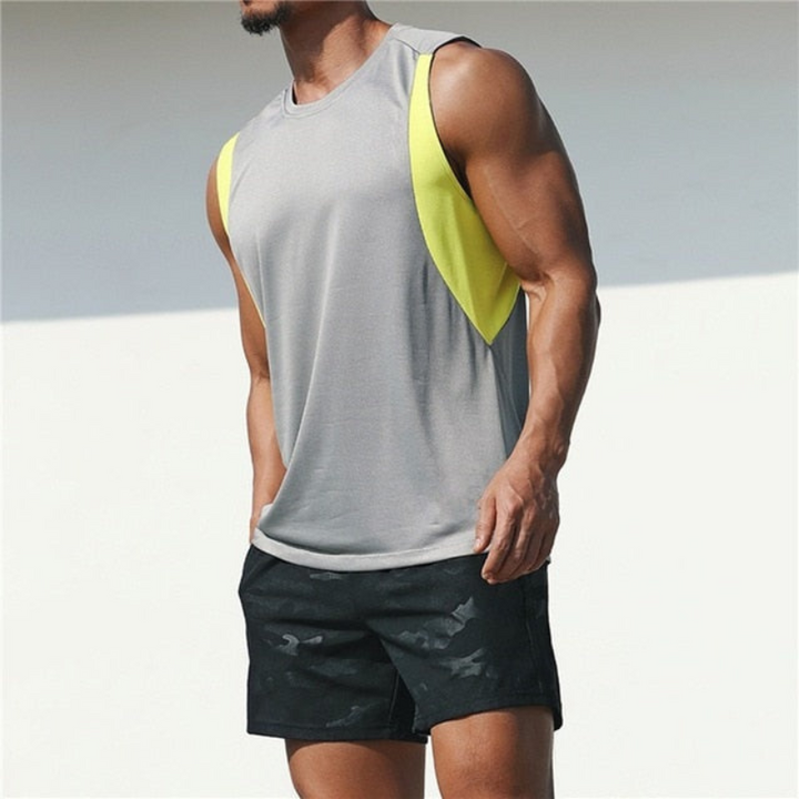 W&W Mode | Sport T-Shirt für Herren ärmellos im Freizeitschnitt