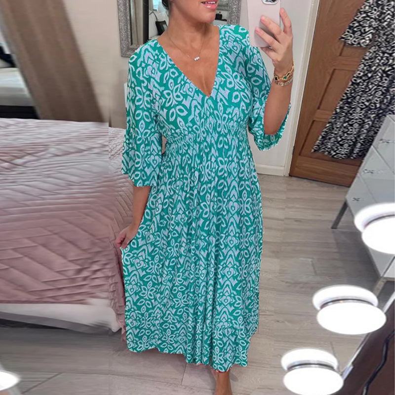 WW | Modische Damenkleid mit Print