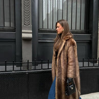 WW | Langer Pelzmantel