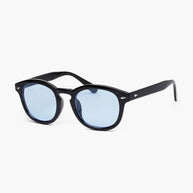 WW | Schwarzer Rahmen Runde Sonnenbrille Für Männer