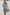 WW | Rosiedress Kurzarm Raffung Meerwasser Mini Kleid