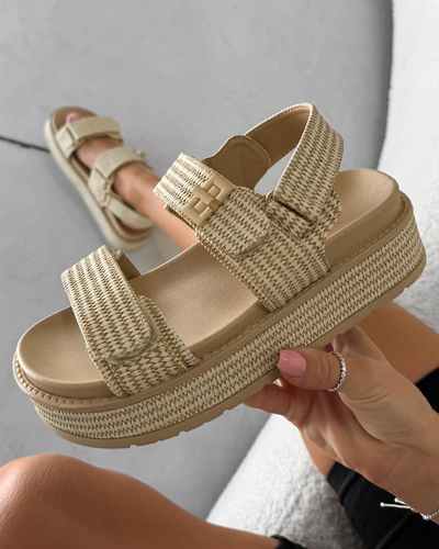 WW | Chunky Rattansandalen für Damen
