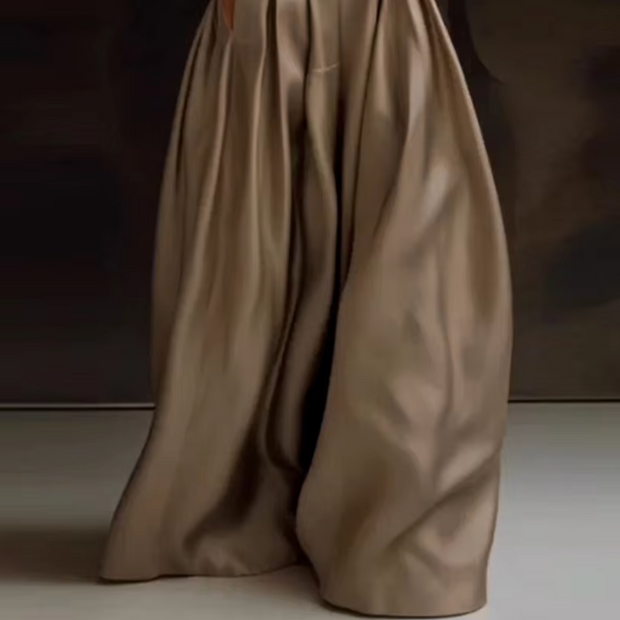 WW | Elegante Hose mit Falten und Hoher Taille