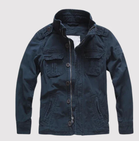 Damen Retro-Jeansjacke mit mehreren Taschen