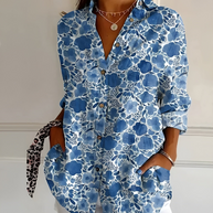 WW | Damenbluse Elegante Luftige Bluse Mit Knöpfen Für Frauen