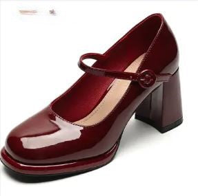 W&W Mode | Stilvolle Wasserdichte Mary Jane Pumps