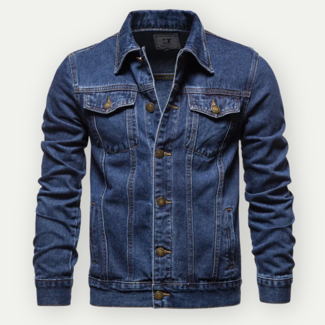 WW | Klassische Denim Truckerjacke Für Herren