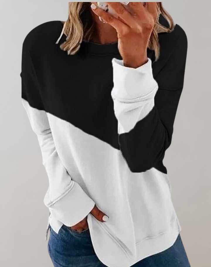 W&W Mode - O-Ausschnitt -Sweatshirt für Frauen