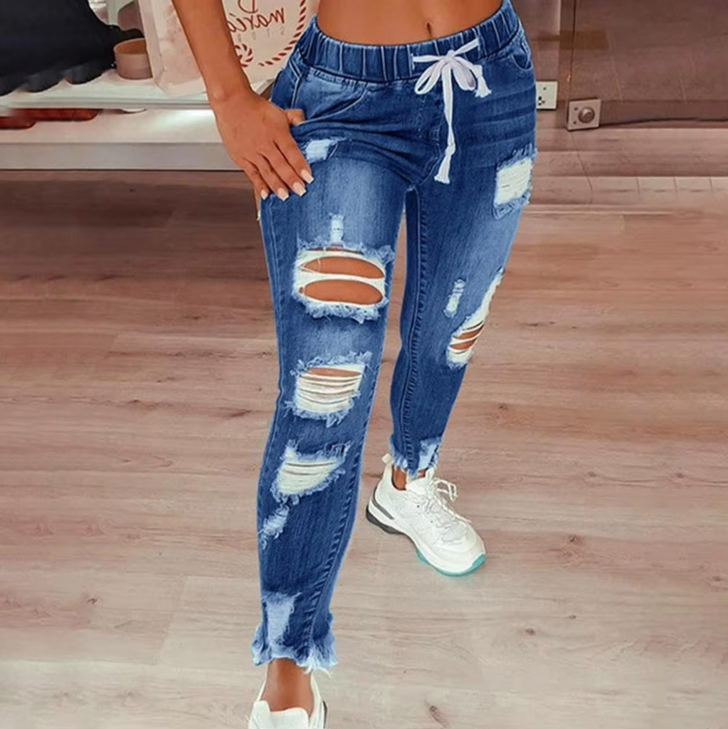 WW | Kaputte Baumwoll-Denim-Jeans