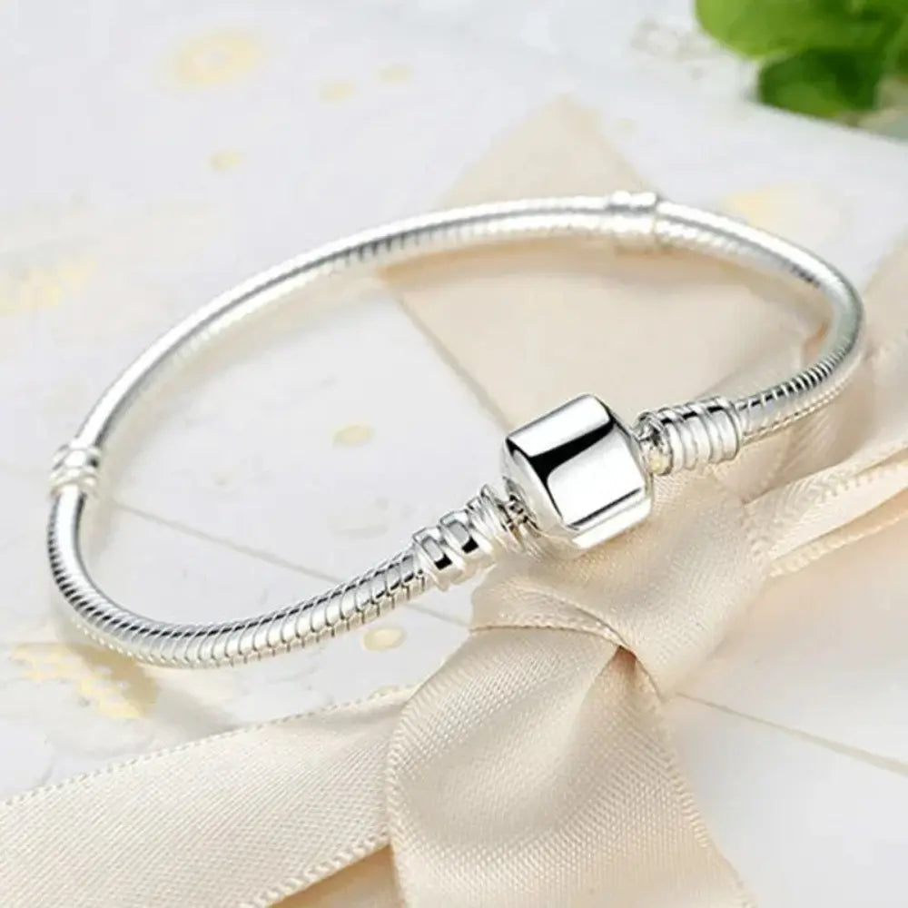 W&W Mode | 925 Sterling Silber Charm Knochen Armband