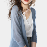 WW | Damen Lange Weste Elegant Und Leicht Sommer Strickjacke Für Frauen