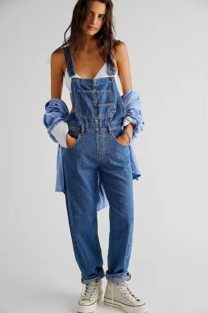 W&W Mode | Lockerer Jeans-Overall