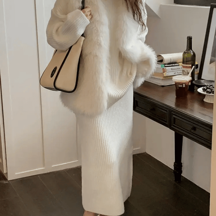 W&W Mode | Zwei-teiliges gestricktes Set für Damen