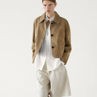 WW | Wildleder Cropped Jacke