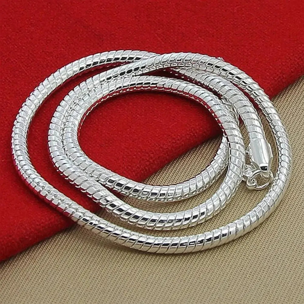 W&W Mode | 925 3mm Sterling Silber Schlangen Kette