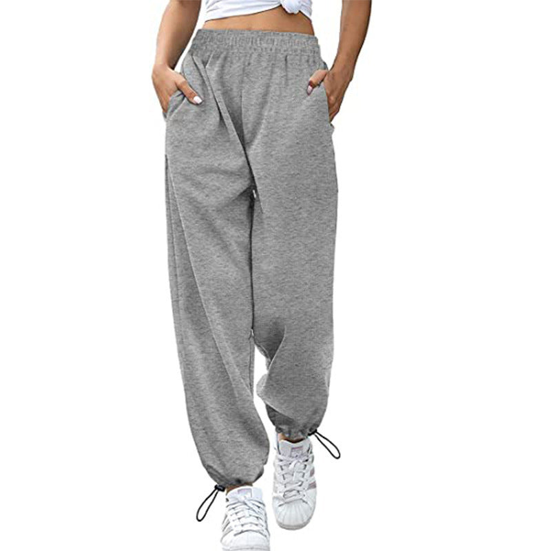 WW | Damen Sporthose mit weitem Bein und Kordelzug