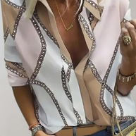 WW | Seidenbluse mit Kettenmuster für Damen