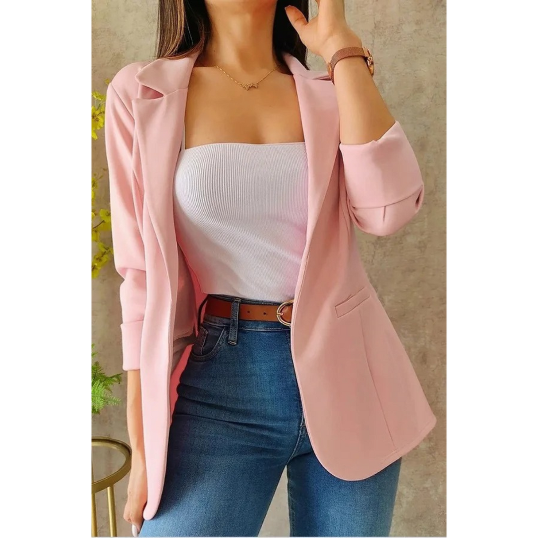 W&W Mode – Vintage-Damenblazer ohne Schnalle