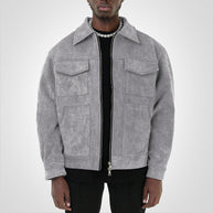 WW | Kurze Wildlederjacke Mit Reißverschluss