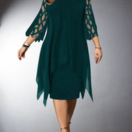 WW | Elegantes Plus Size Spitzen Midi Kleid