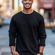 WW | Herren Langarm T-Shirt Einfaches Design Pullover Für Männer