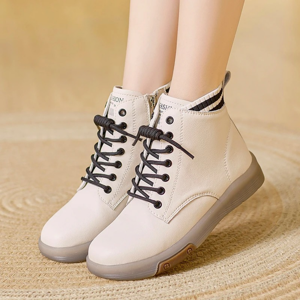 WW | Echt Leder Wasserdichte Bequeme Damen Hoge Sneakers
