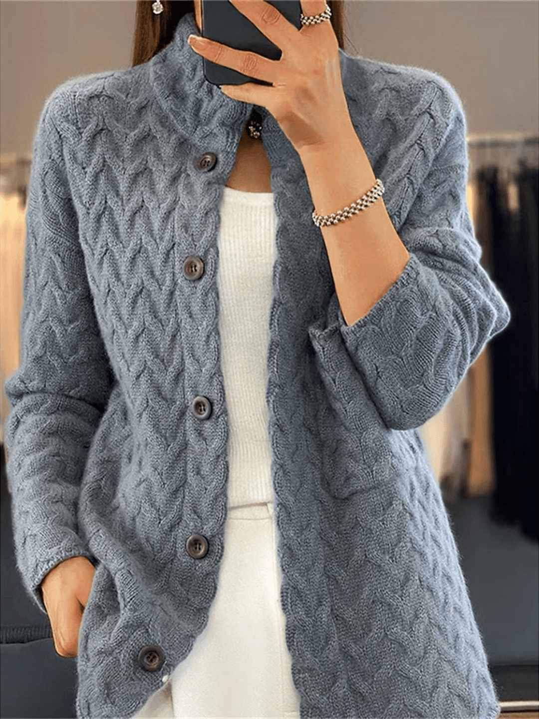 W&W Mode | Leichter Strick Cardigan Für Einen Entspannten Alltagsstil Für Frauen