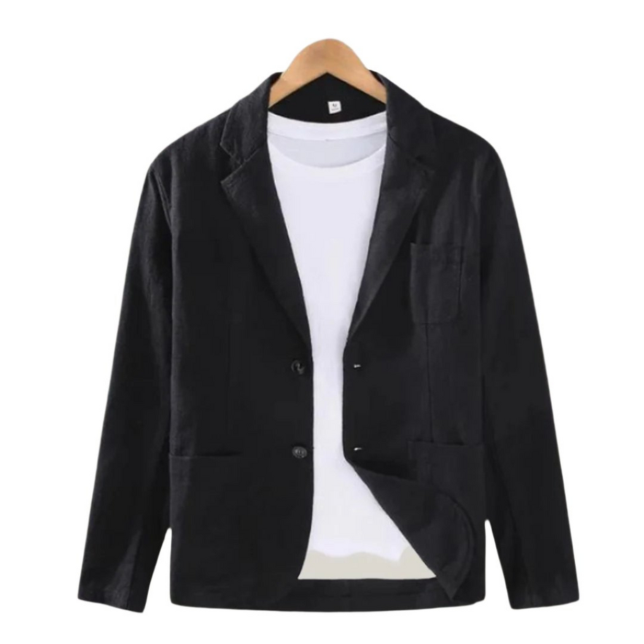 WW | Herren Eleganter Italienischer Leinenblazer Charmante Jacke Für Männer