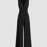 WW | Eleganter Damen Jumpsuit Mit V-Ausschnitt Für Frauen