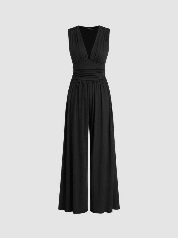 WW | Eleganter Damen Jumpsuit Mit V-Ausschnitt Für Frauen