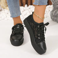 WW | Damen Spitzen Plattform Sneaker
