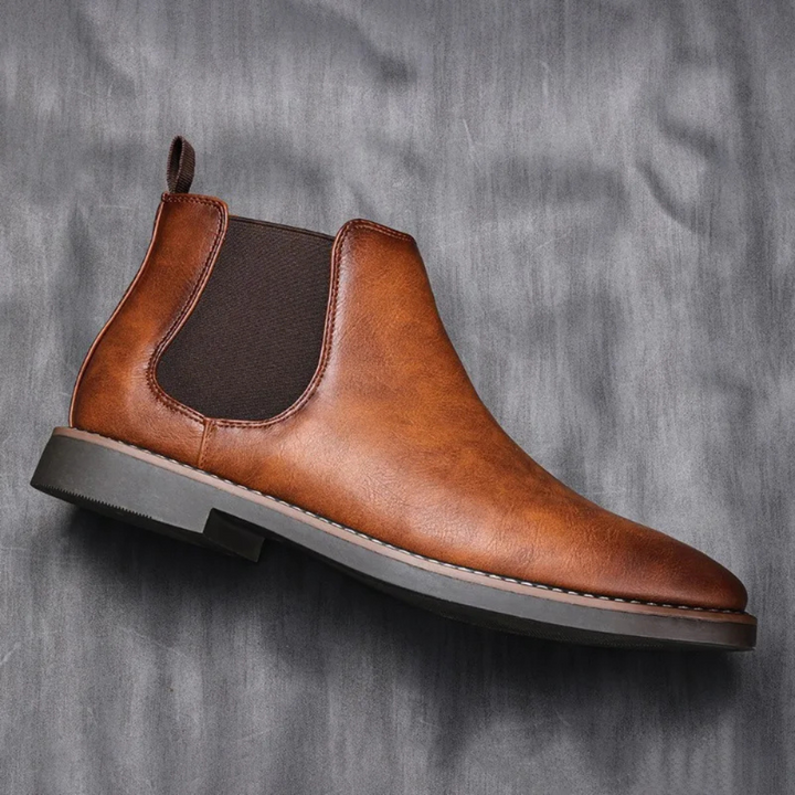 W&W Mode | Klassische Herrenschuhe Stiefel Im Chelsea Stil Aus Leder