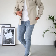 Hemdjacke mit Knopfverschluss