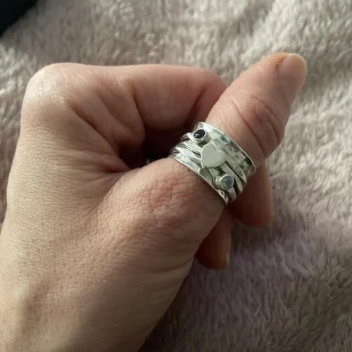 WW | Spinner Herzchenring Silber