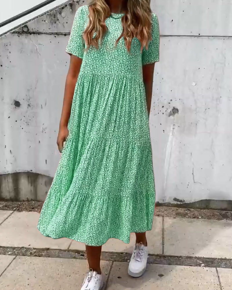 WW | Kurzarmkleid mit Blumenmuster