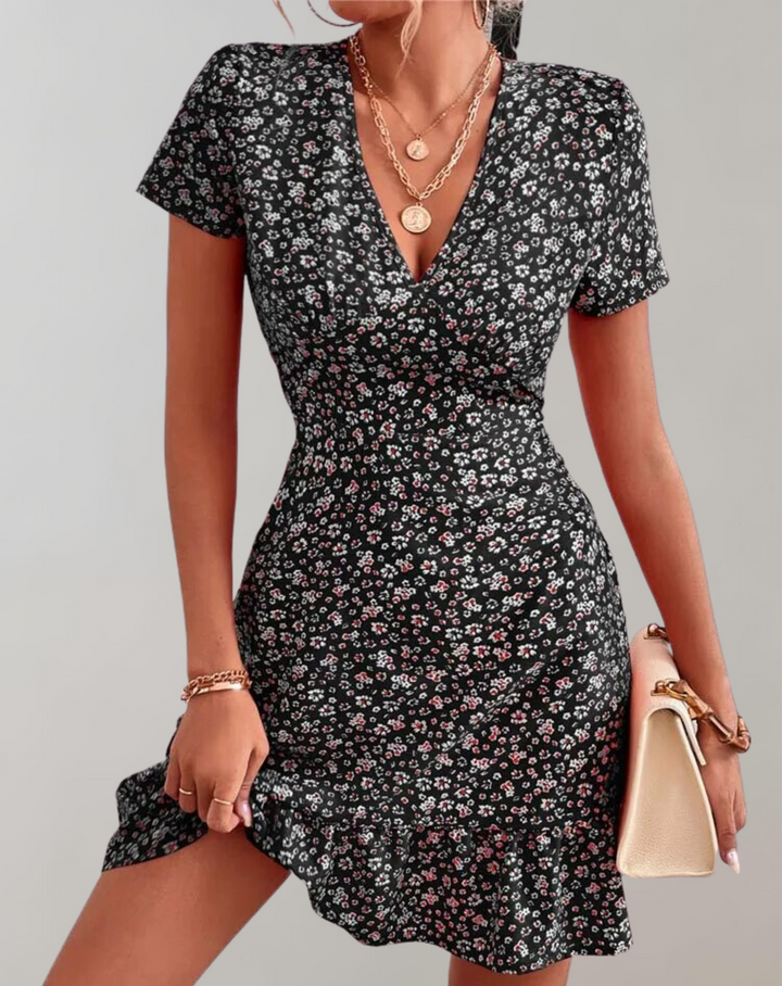 W&W Mode - Sommer kurz Boho Kleid Frauen