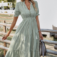 WW | Gestreiftes Midikleid Mit Quasten Für Damen