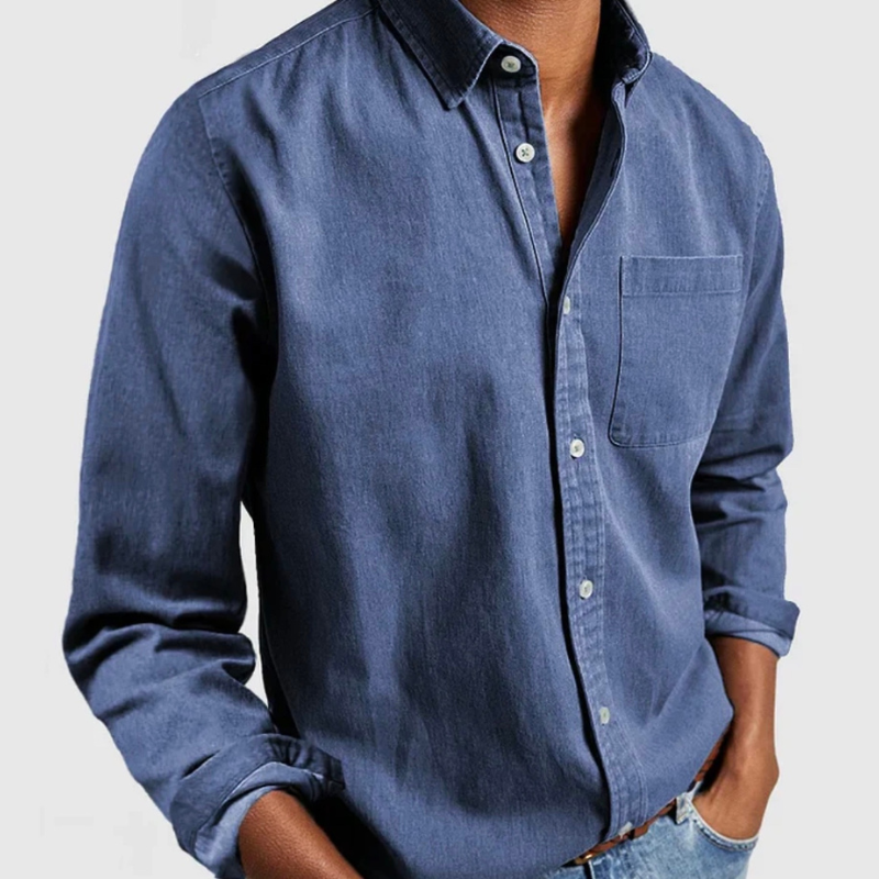 WW | Stylisches Denim Hemd Für Herren