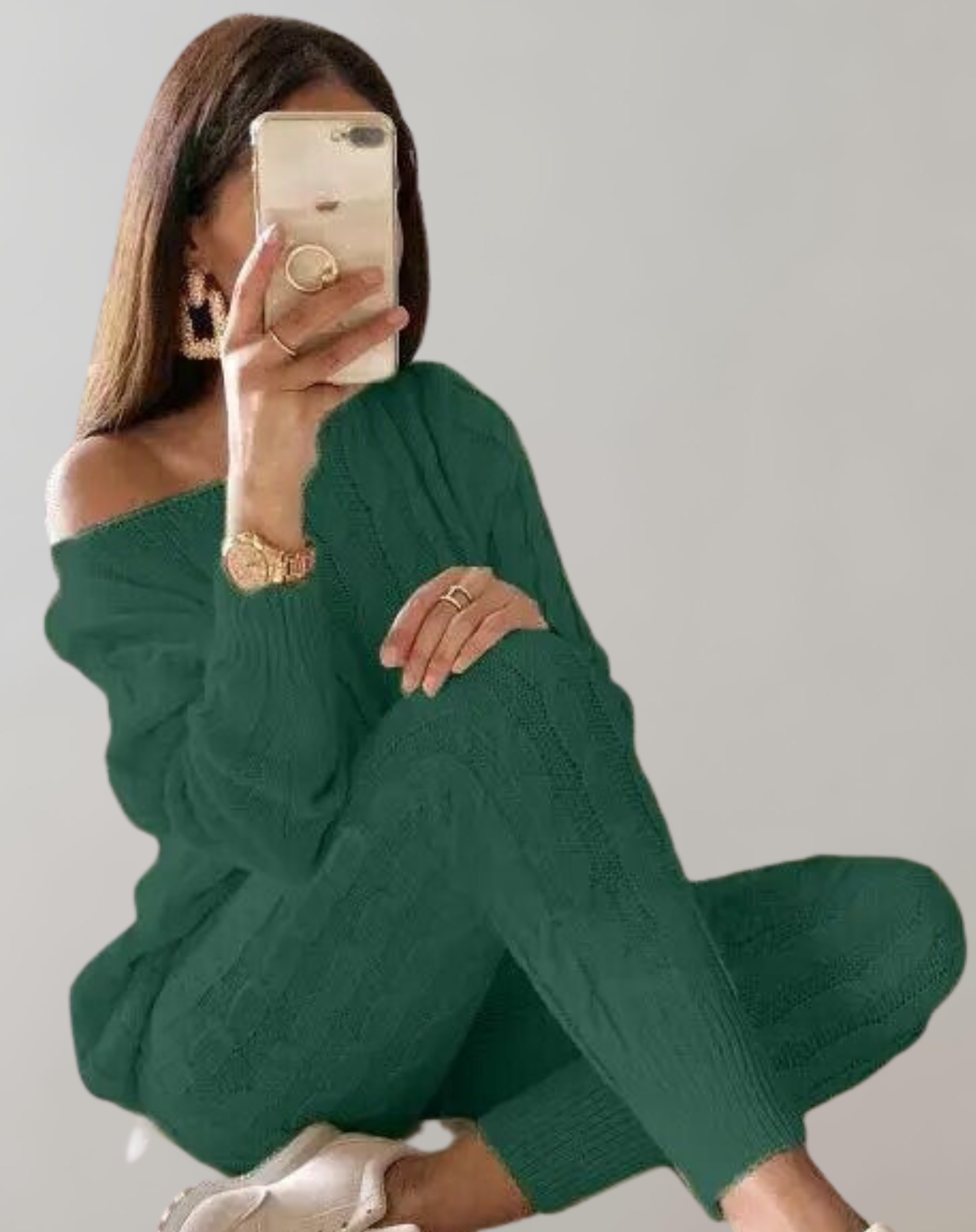 WW - Strick-Schulter-Hosen-Set