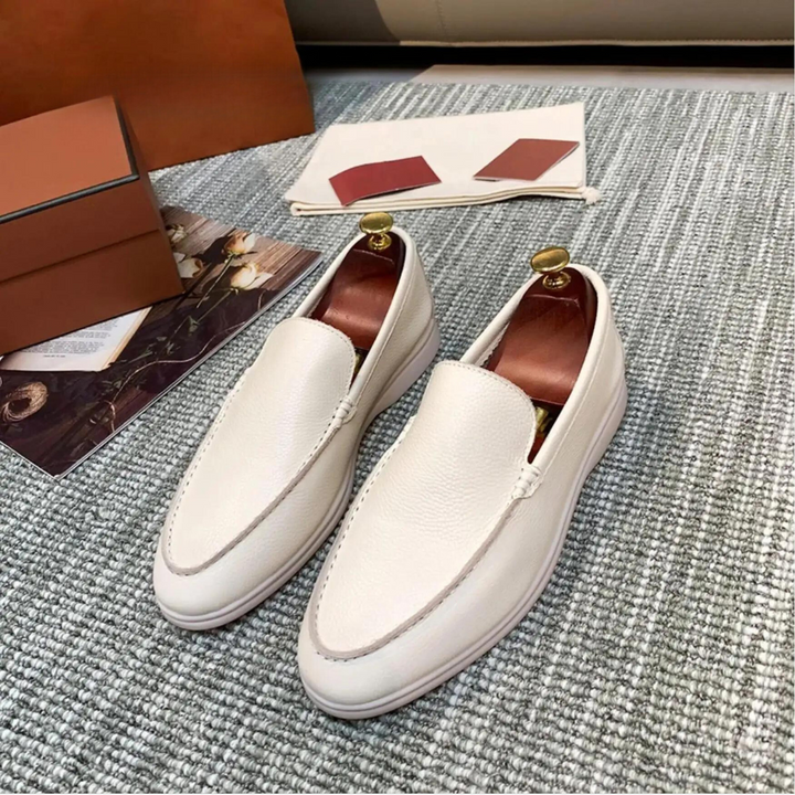 W&W Mode | Herren Leder Slipper Aus Hochwertigem Rindsleder