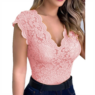 WW | Sexy Damen Top Elegantes Spitzen Top Raffinierte Details
