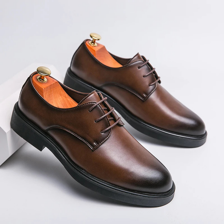 W&W Mode | Elegante Herrenschuhe Aus Leder Mit Schnürung Und Rutschfester Sohle