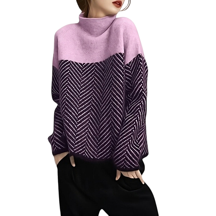 WW | Eleganter Wollrollkragenpullover für Damen - Stilvoller und wärmer Pullover