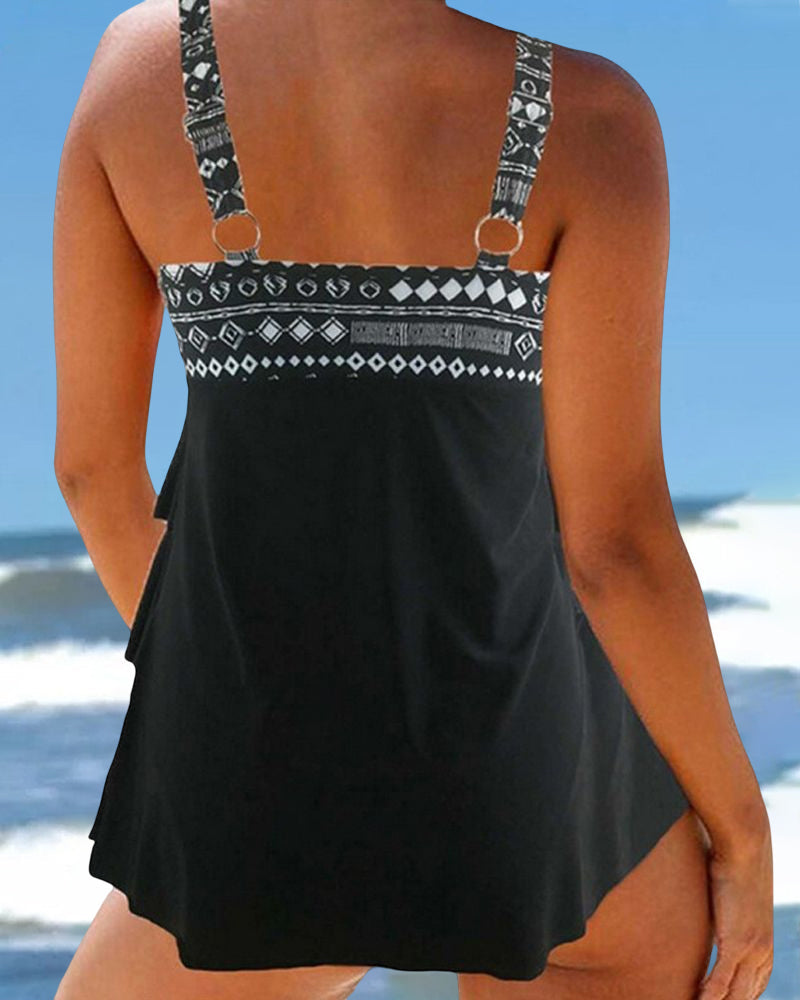 WW Tankinis mit geometrischem Print