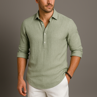WW | Leinen Herrenpolo