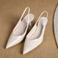 WW | Einfarbige, Temperamentvolle High Heels mit Spitzer Zehenpartie