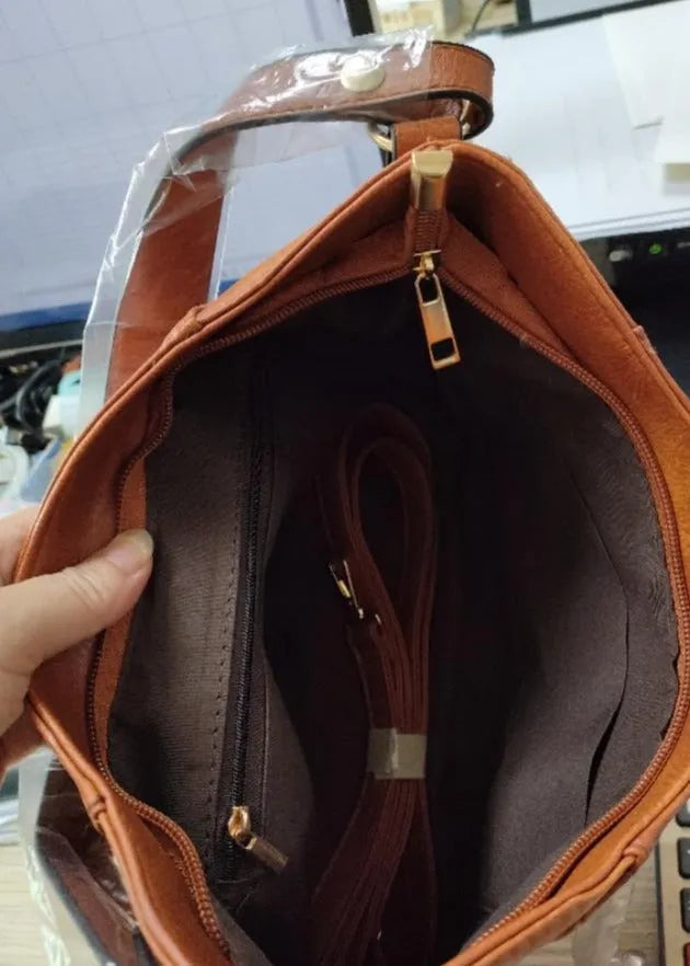 W&W Mode | Stilvolle Damen Vintage-Ledertasche
