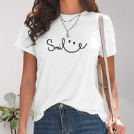 WW | Smile Rundhals Kurzarm T-Shirt